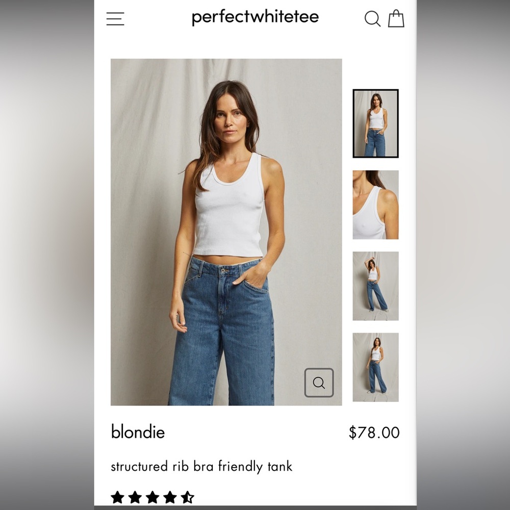 Perfect White Tee Blondie Tank Top